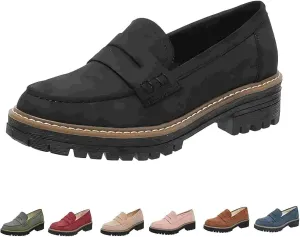 Cathalem Orthoture-Orthopedic Platform Loafers, Comfort Orthopedic Shoes, Womens Round Toe Walking Shoe, Slip on Shoes