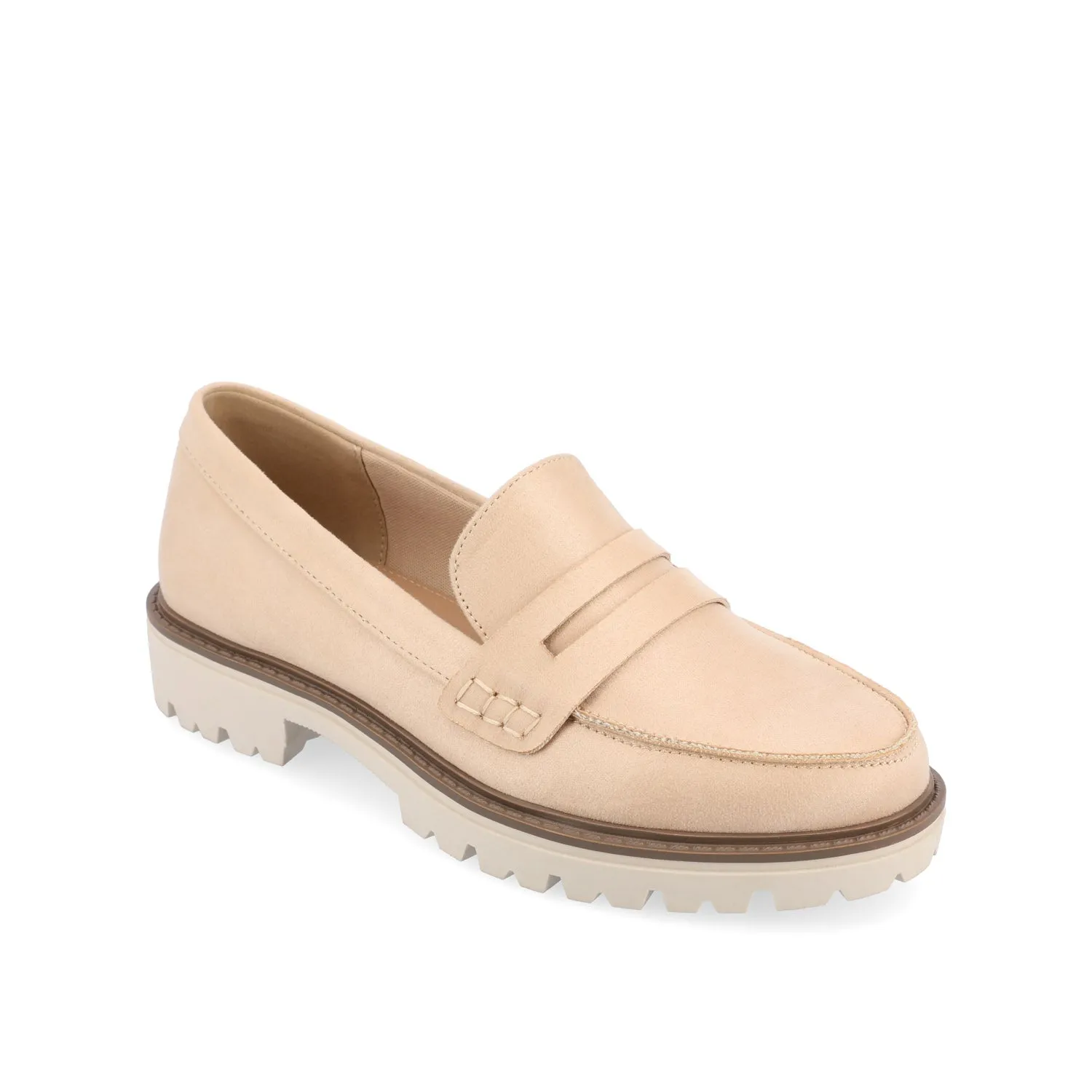 KENLY FAUX SUEDE LOAFER FLATS IN WIDE