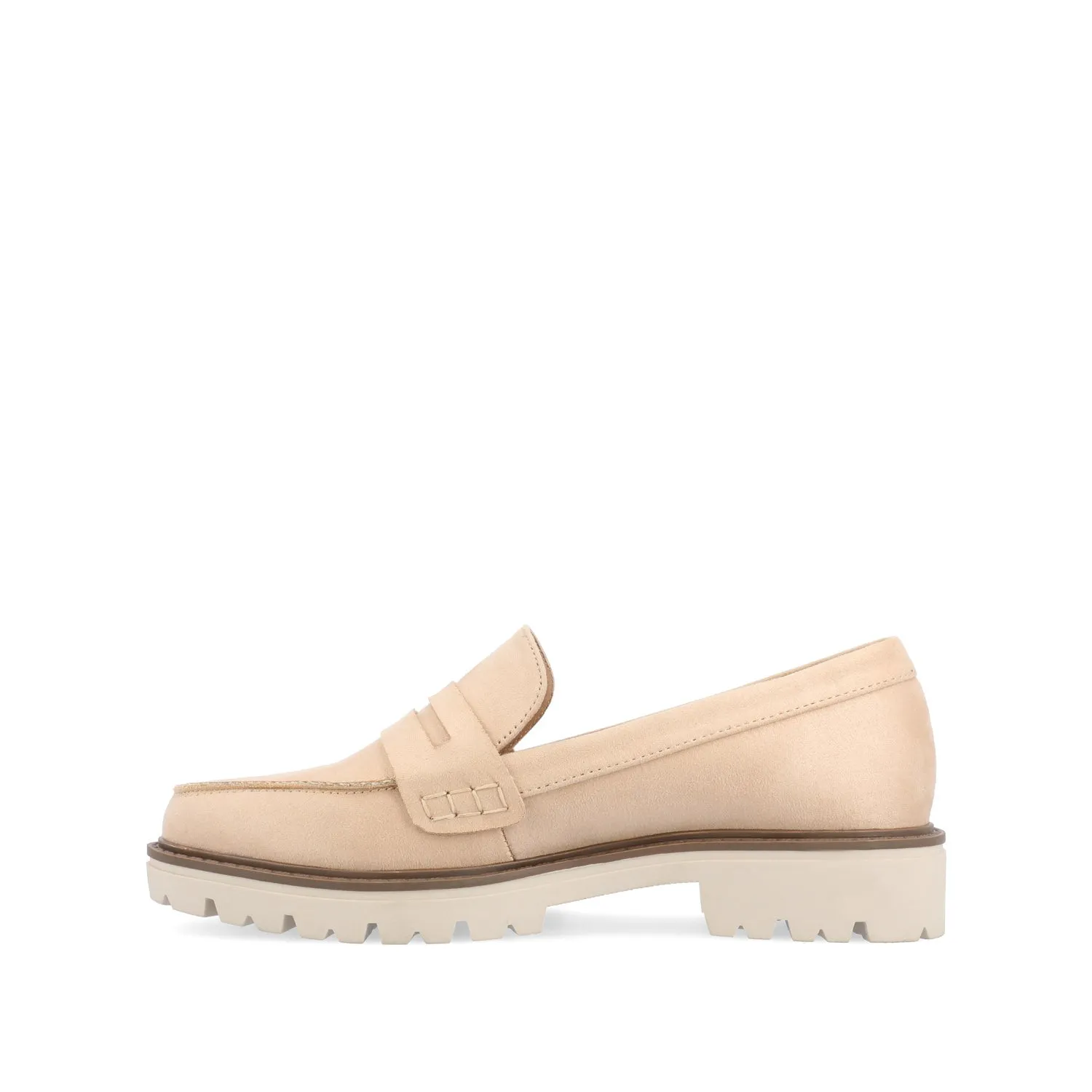 KENLY FAUX SUEDE LOAFER FLATS IN WIDE
