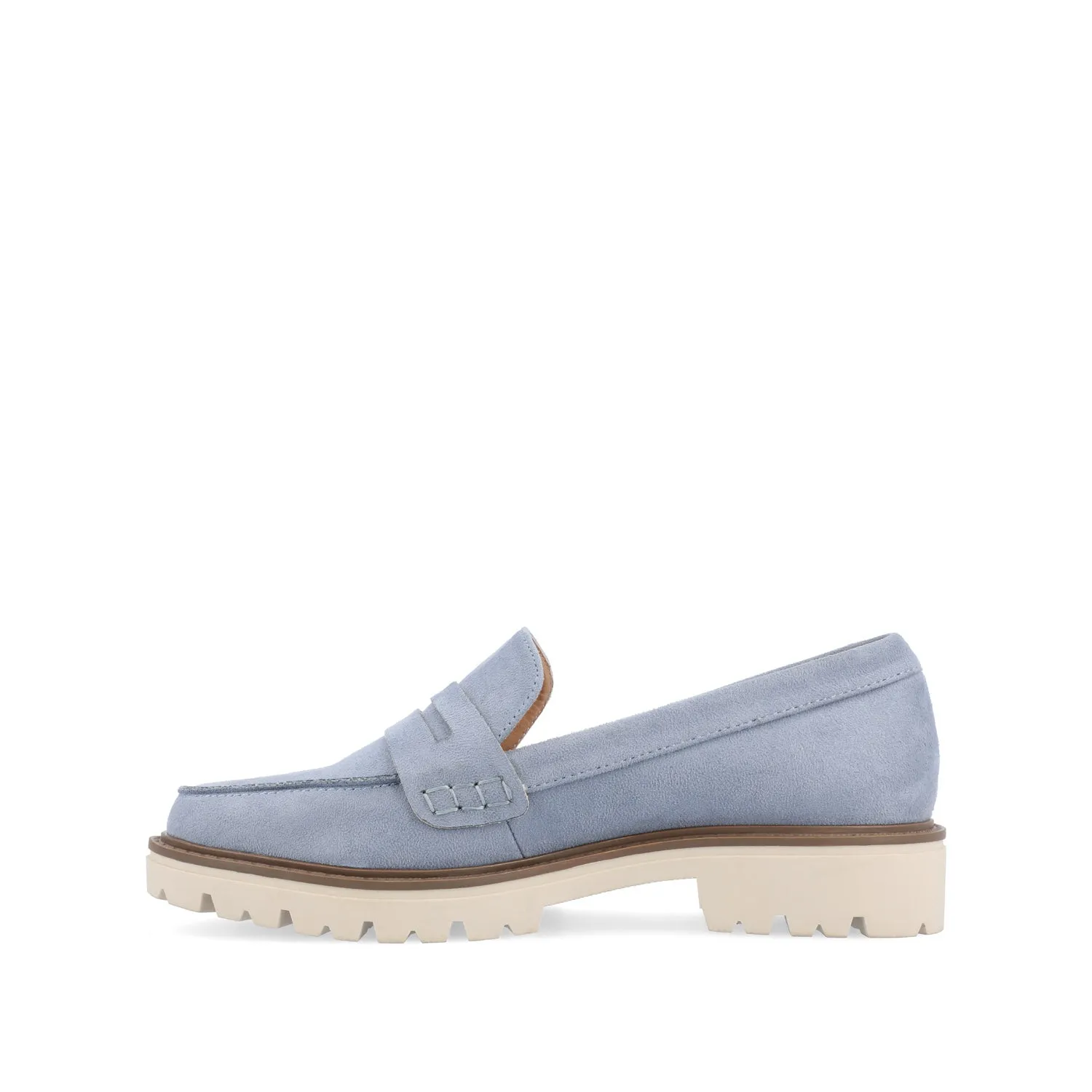 KENLY FAUX SUEDE LOAFER FLATS IN WIDE