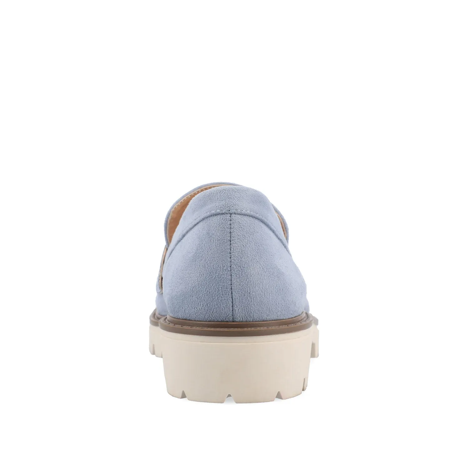 KENLY FAUX SUEDE LOAFER FLATS IN WIDE