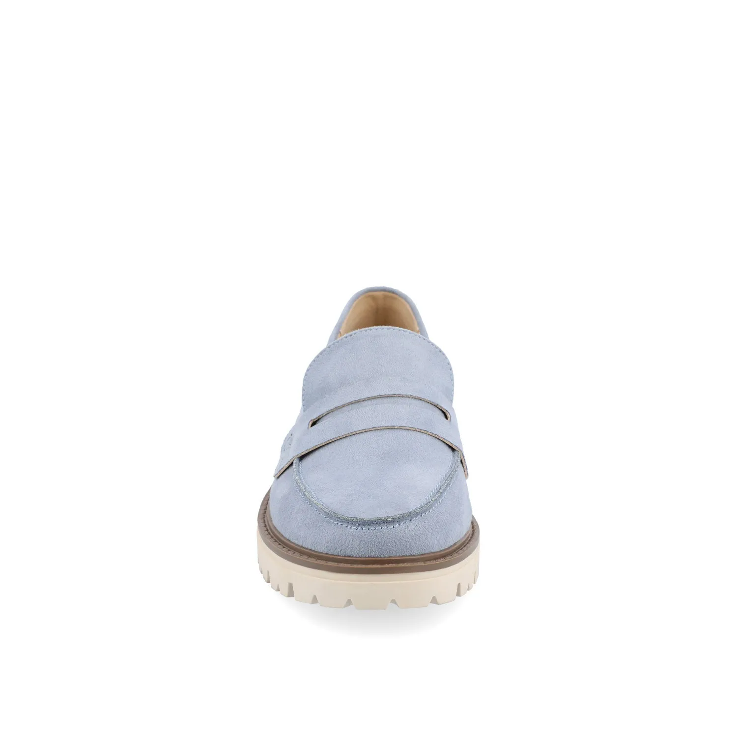 KENLY FAUX SUEDE LOAFER FLATS IN WIDE