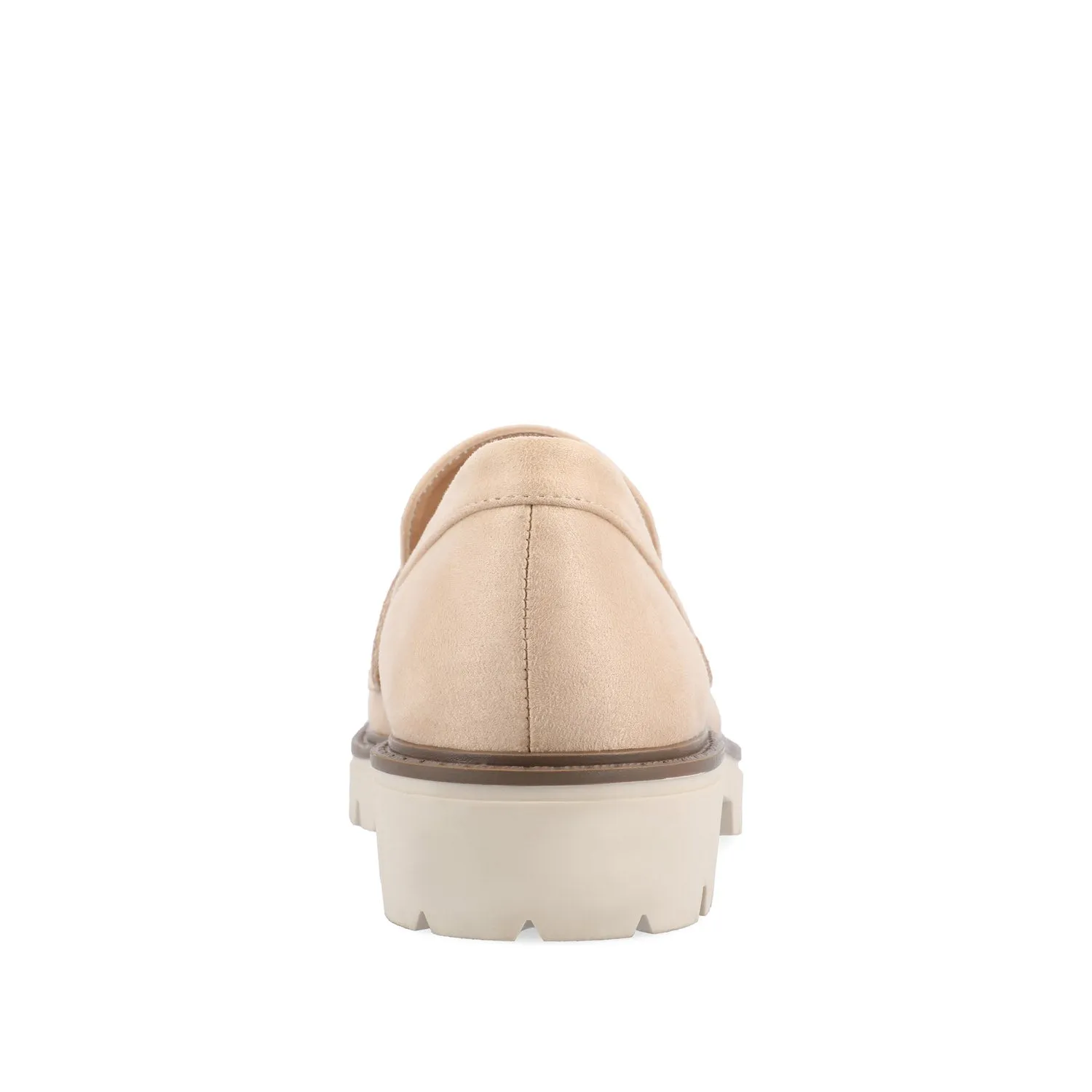 KENLY FAUX SUEDE LOAFER FLATS IN WIDE