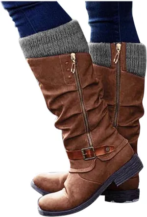 Masbird Winter Boots for Women Ankle Booties Waterproof Comfortable Slip On Shoes Outdoor Fur Lined Lining Warm Snow Boots