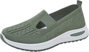 Orthopedic Shoes for Women Breathable Soft Slip On Running Shoes for Women Arch Support Casual Shoes for Fall White Sneakers Red Tennis Shoe Loafers Shoe