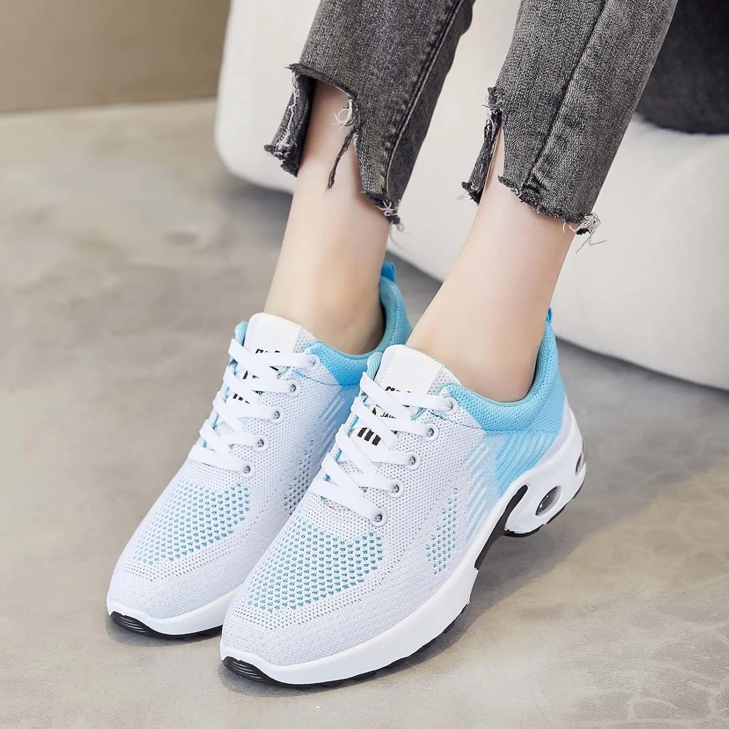 Orthopedic Shoes for Women Running Walking Fashion Strappy Volleyball Shoe Canvas Mesh Knit Low Top Casual Shoes