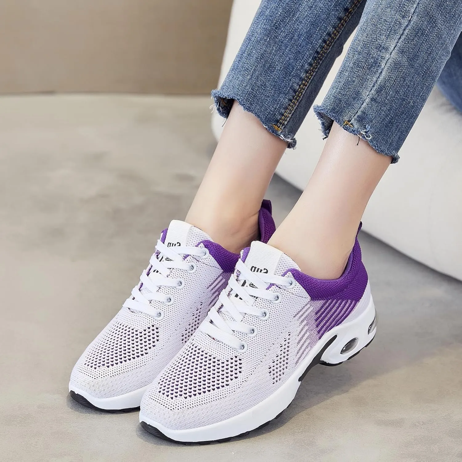 Orthopedic Shoes for Women Running Walking Fashion Strappy Volleyball Shoe Canvas Mesh Knit Low Top Casual Shoes