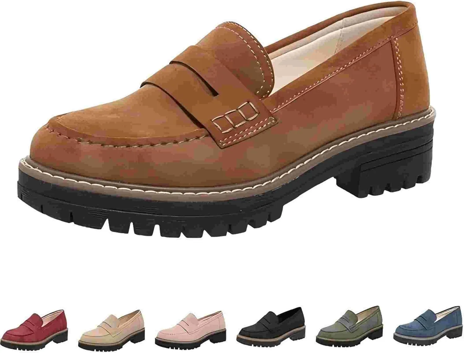 Orthoture-Orthopedic Platform Loafers,Wide Toe Lightweight Casual Comfort Shoes,Slip-On Suitable for All Foot