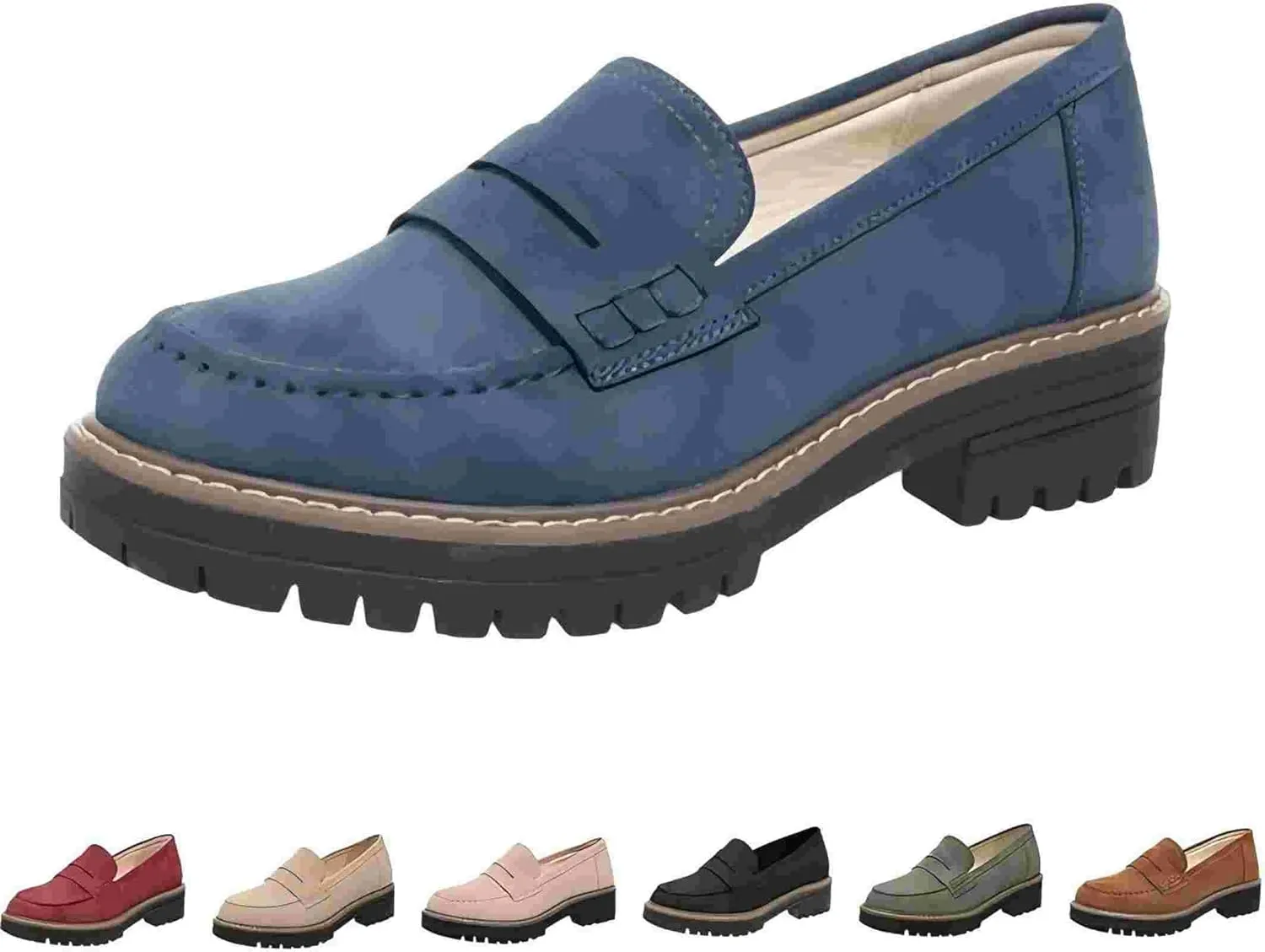 Orthoture-Orthopedic Platform Loafers,Wide Toe Lightweight Casual Comfort Shoes,Slip-On Suitable for All Foot