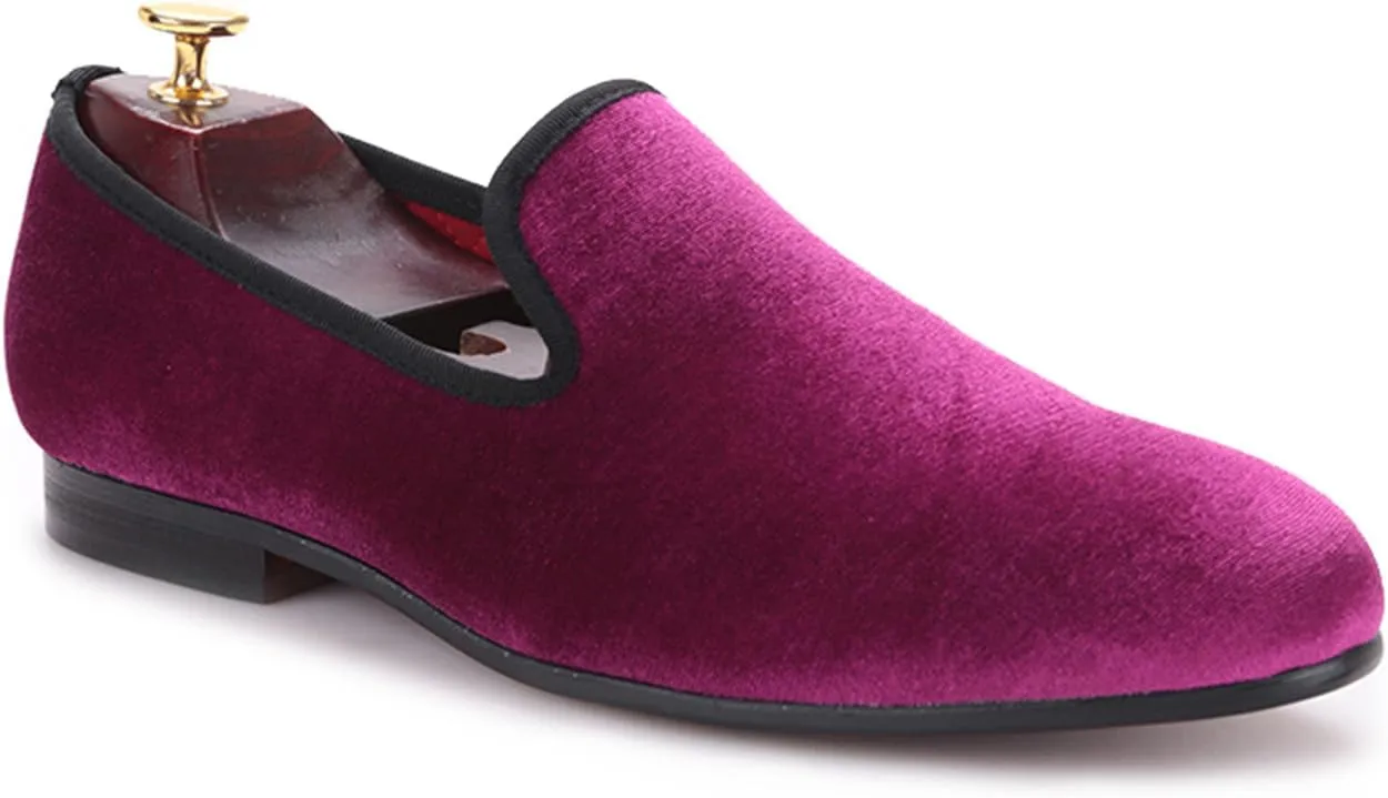 Santimon Mens Loafers Slip On Wedding Dress Velvet Penny Loafers Fashion Tuxedo Casual Business Luxury Suede Shoes Prom Smoking Party Disco Moccasins for Men