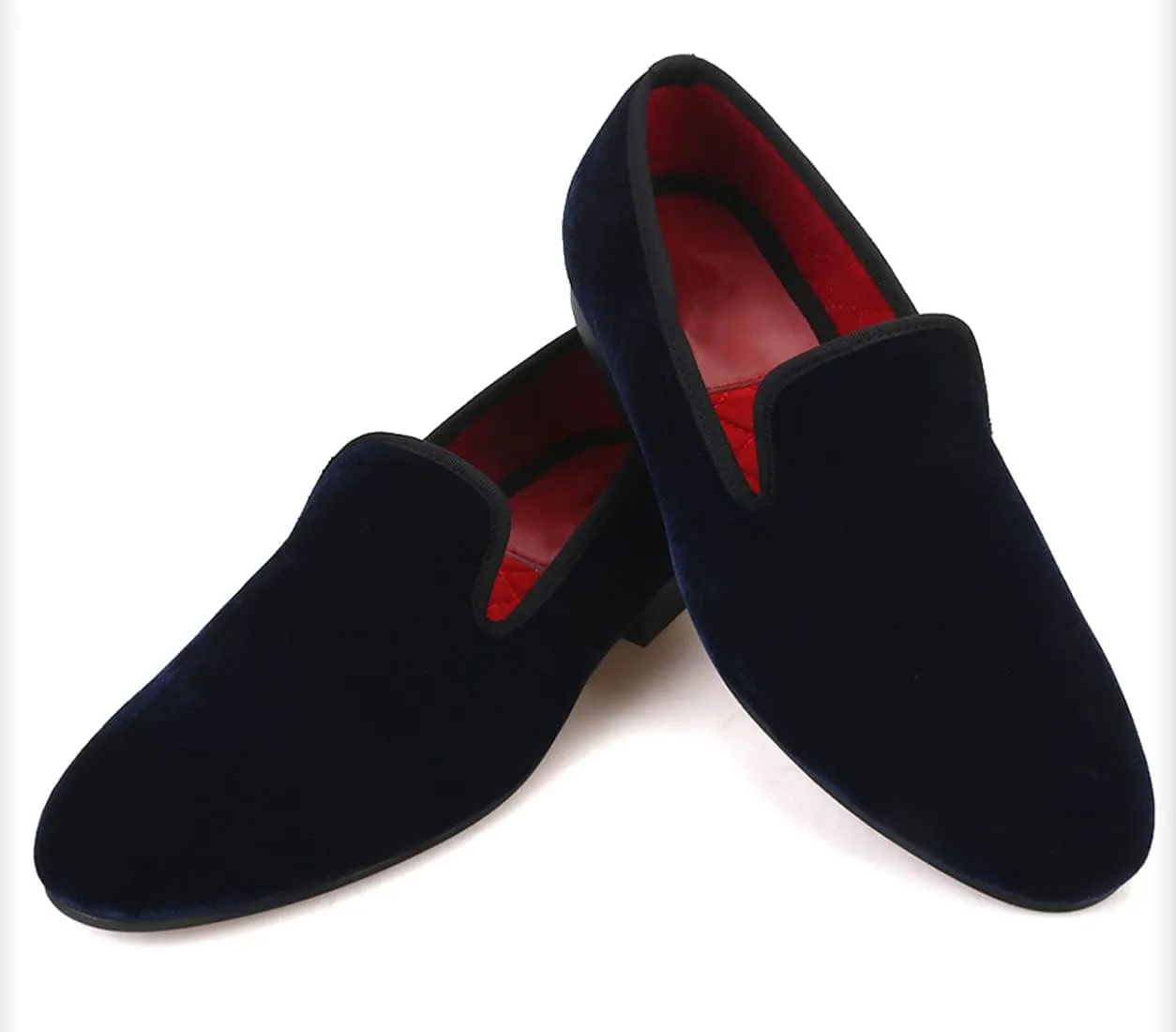 Santimon Mens Loafers Slip On Wedding Dress Velvet Penny Loafers Fashion Tuxedo Casual Business Luxury Suede Shoes Prom Smoking Party Disco Moccasins for Men