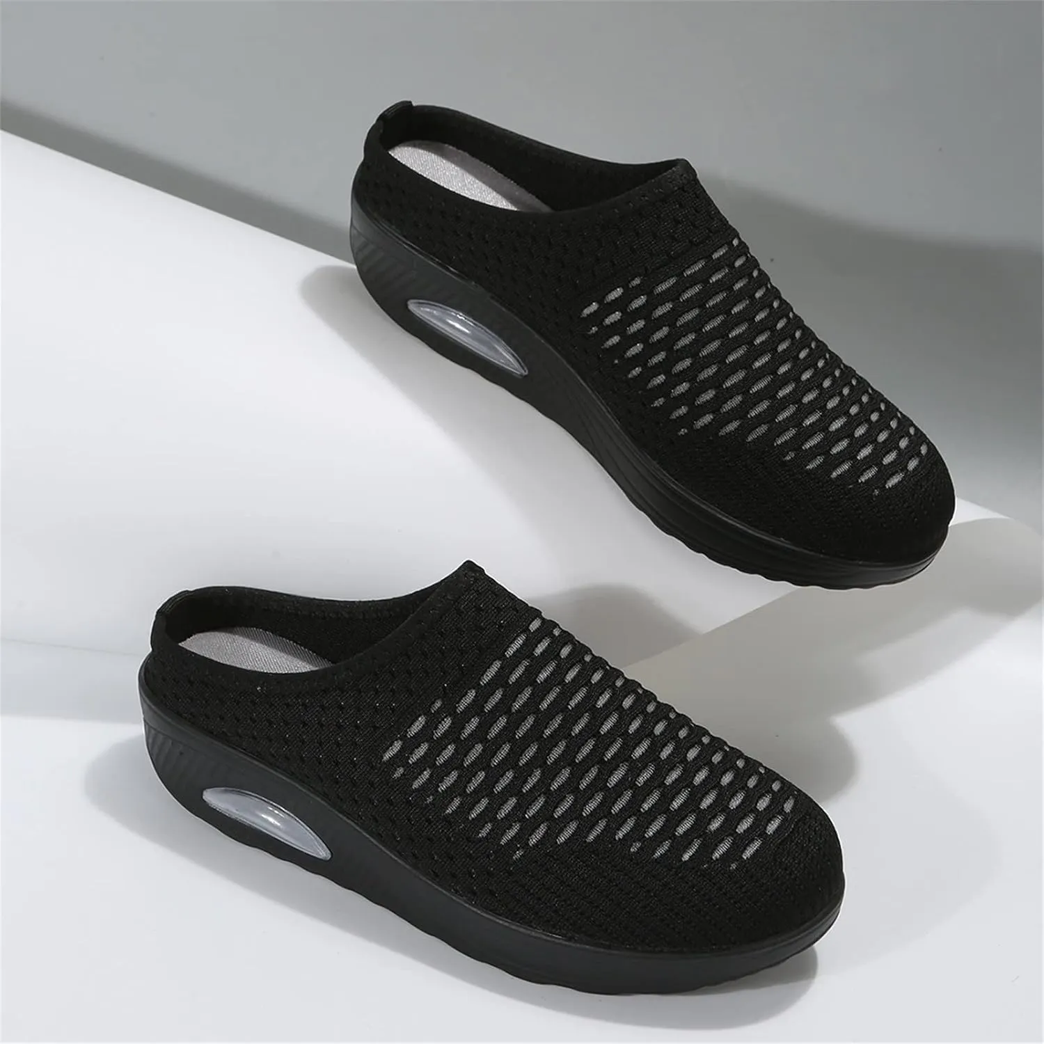 Slip On Sneakers for Women Orthopedic Platform Loafers Breathable Lightweight Running Shoes Summer Open Back Garden Clogs