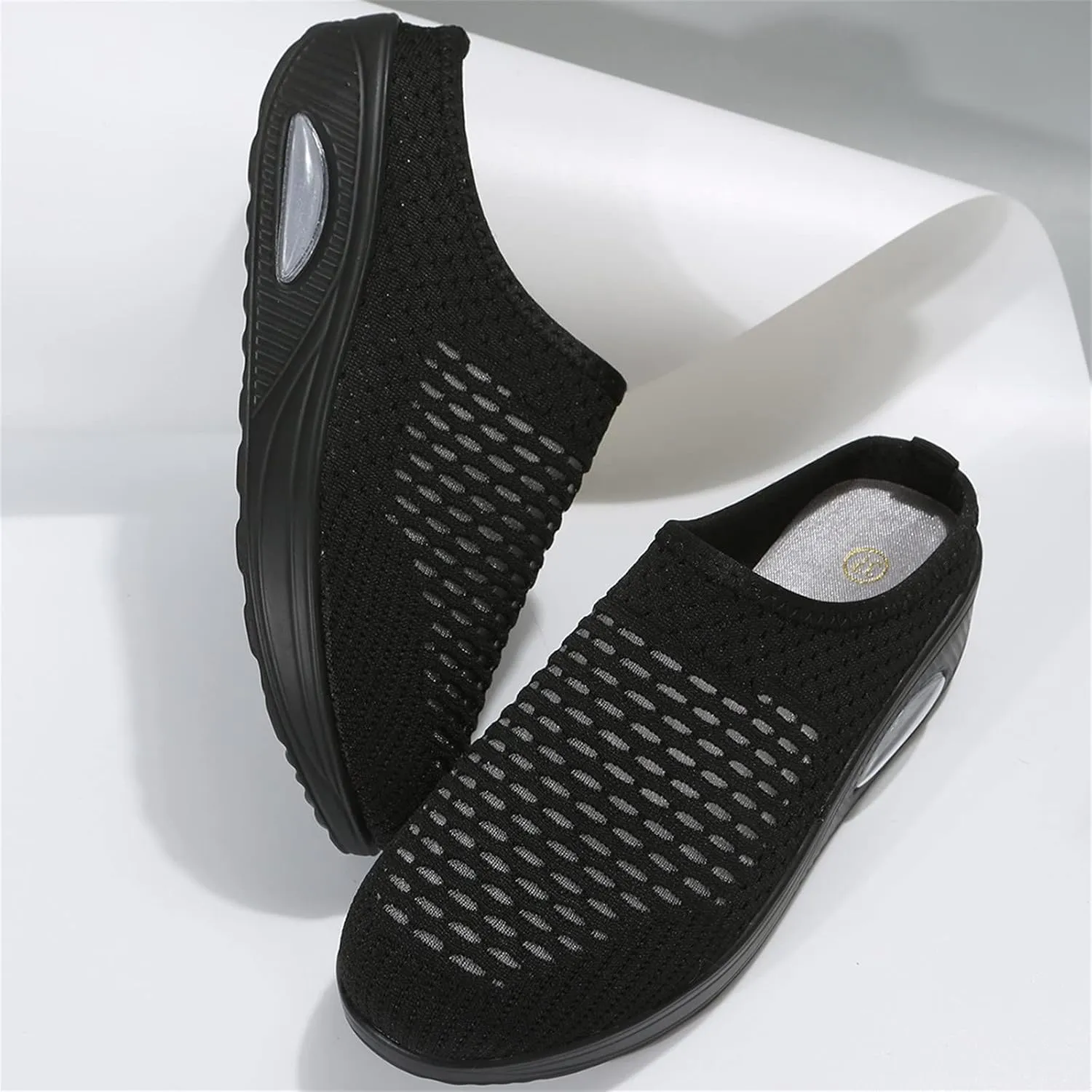 Slip On Sneakers for Women Orthopedic Platform Loafers Breathable Lightweight Running Shoes Summer Open Back Garden Clogs